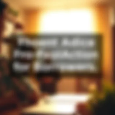 Essential Advice for Prospective Borrowers Graphic showing practical advice for borrowers