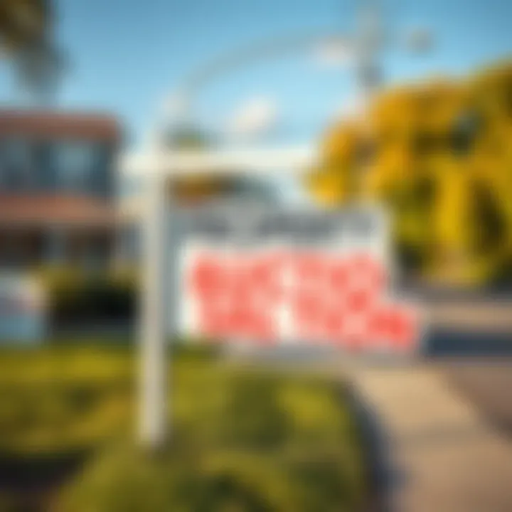 Property Auction Sign at a Tax Sale Event A sign indicating a property is for auction