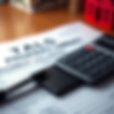 Understanding Tax Documents for Property Acquisition Close-up of tax documents and a calculator