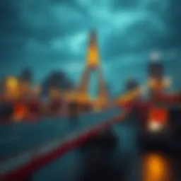 Conceptual illustration of bridging finance