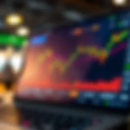 User interface of a popular forex trading application showcasing key features