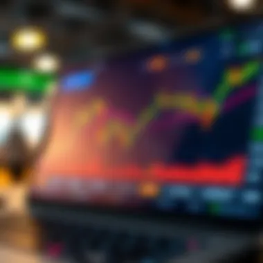 User interface of a popular forex trading application showcasing key features