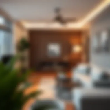 A Serene Home Environment Staging of a serene home environment