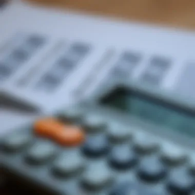 Calculator with dividend yield formula displayed