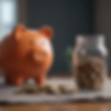 Traditional vs. Modern Savings Techniques An illustration depicting traditional versus modern saving methods.