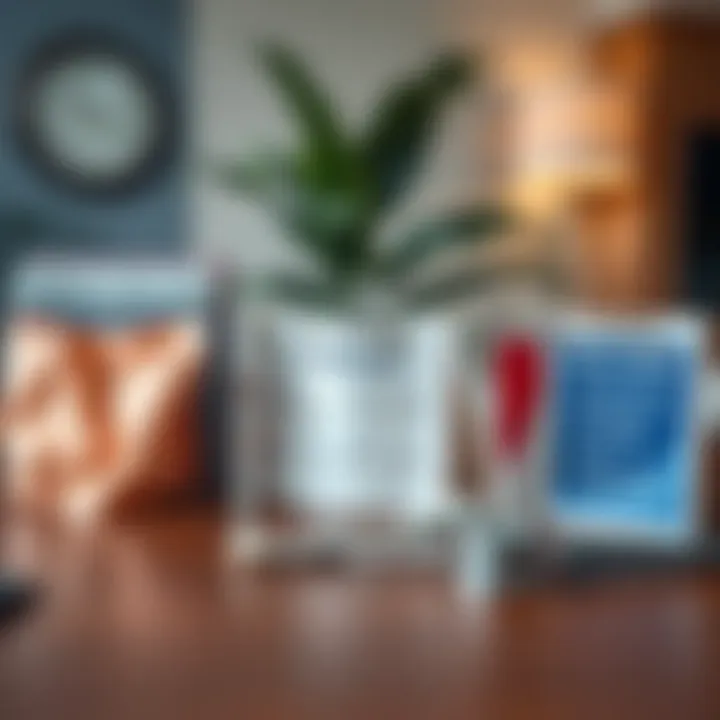An array of healthcare options displayed on a table