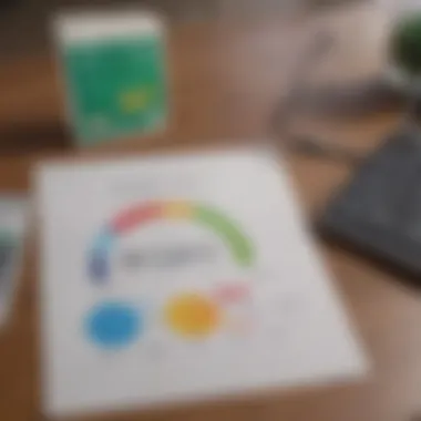 The Intersection of Afterpay and Credit Scores Illustration showcasing the Afterpay logo with a credit score graph.
