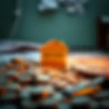 A visual representation of secured loans with collateral