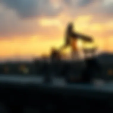 Visual of market trends influencing inverse oil funds