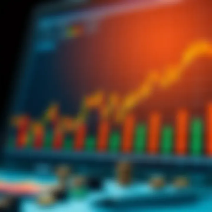 Visual representation of investment strategies utilizing lagging indicators