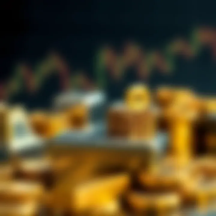 Visual representation of different types of precious metals ETFs