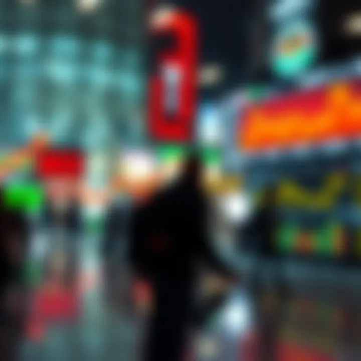 Market Volatility and Asset Management Dynamics Visual depiction of market volatility and its effects on asset management