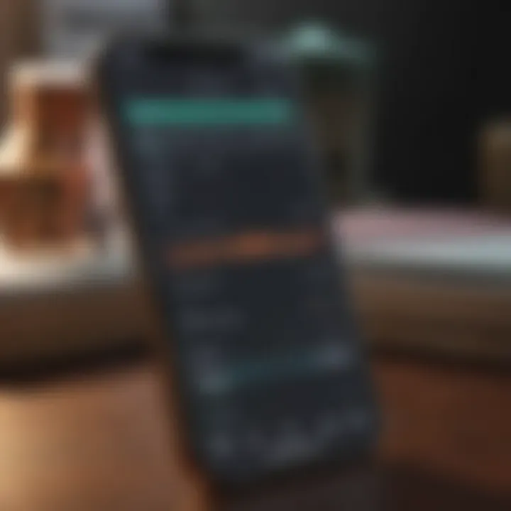 A close-up view of a phone displaying a penny stock trading app interface