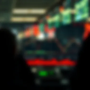 A chart illustrating market sentiment fluctuations correlated with stock peaks