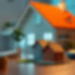 A visual representation of the concept of mortgage insurance