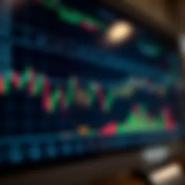 Graph illustrating price fluctuations in forex market