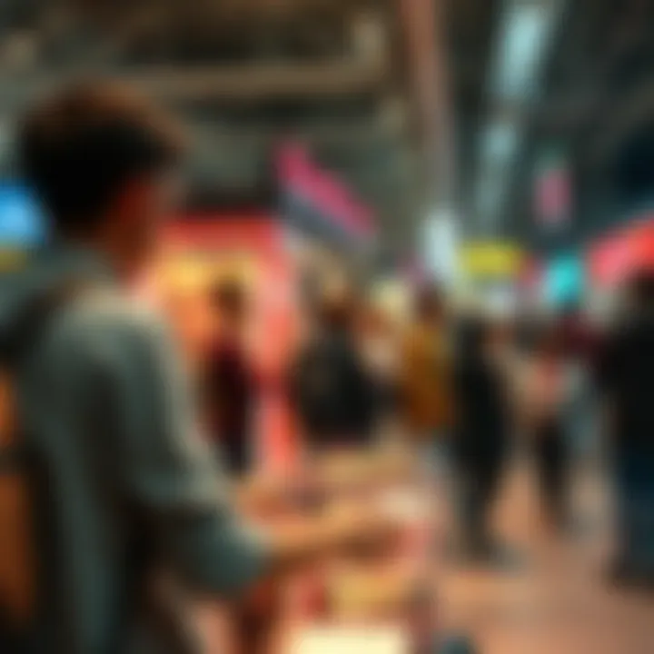 Engaging the Audience Through Interaction Interactive public marketing display engaging audience