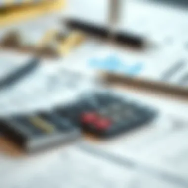 A close-up of financial documents and a calculator