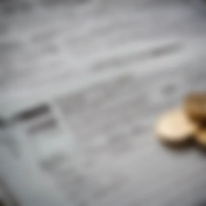 A close-up view of IRS tax forms with precious metals transactions highlighted.