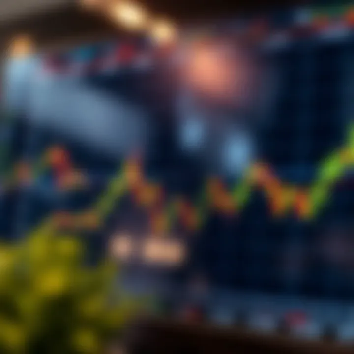 Graph showing market volatility and hedging benefits