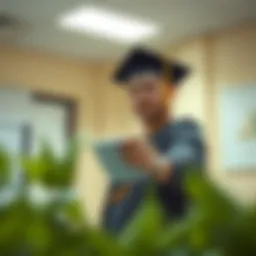 Visual representation of loan deferment options