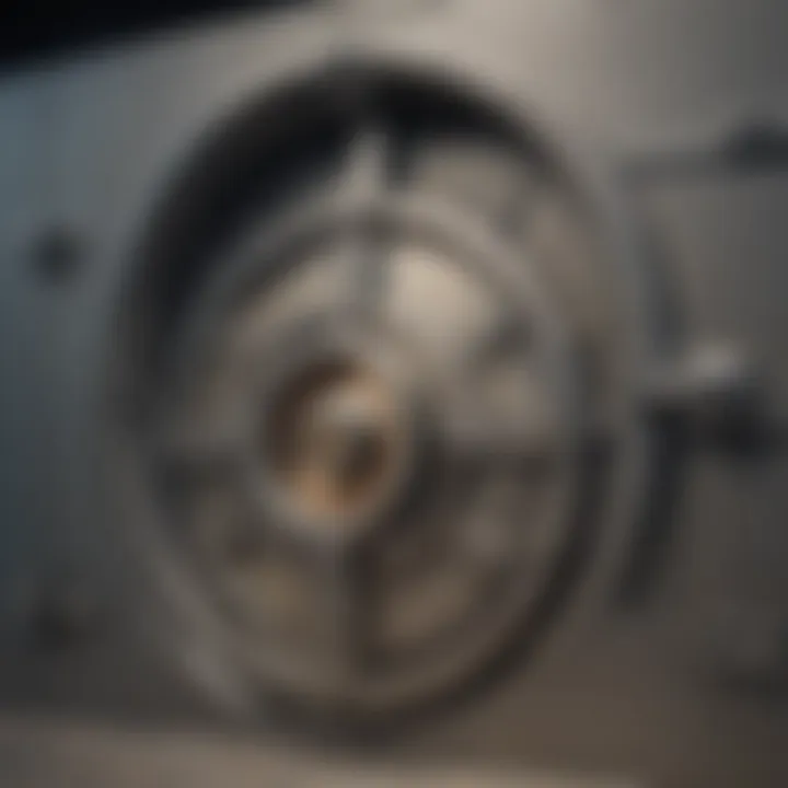 A conceptual image of a vault symbolizing security and privacy in banking