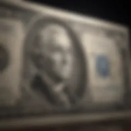 Historical representation of the One Dollar Silver Certificate