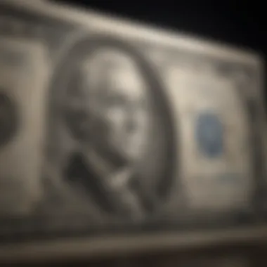 Historical Representation of the One Dollar Silver Certificate Historical representation of the One Dollar Silver Certificate