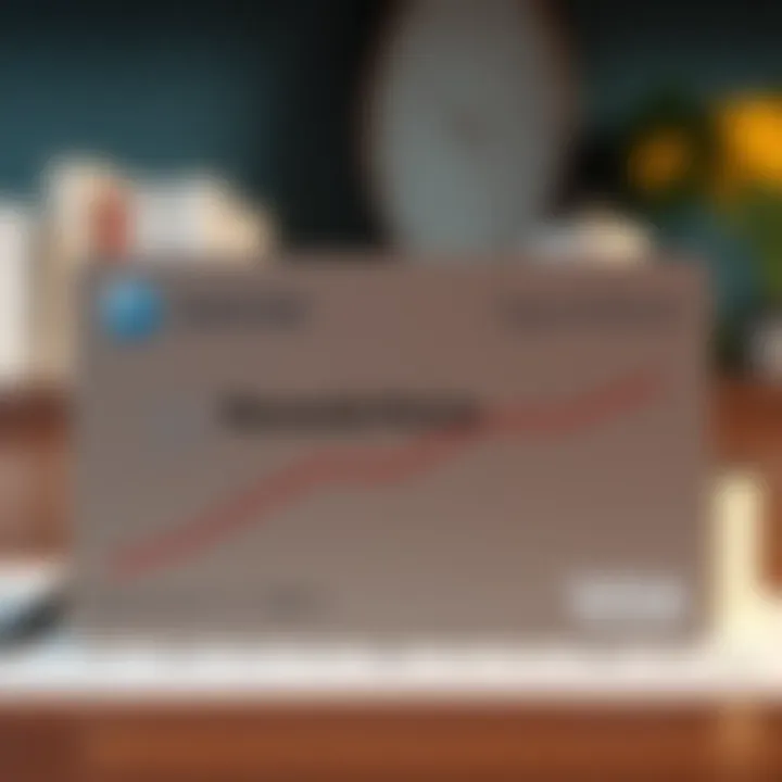 Graph showing rewards points accumulation