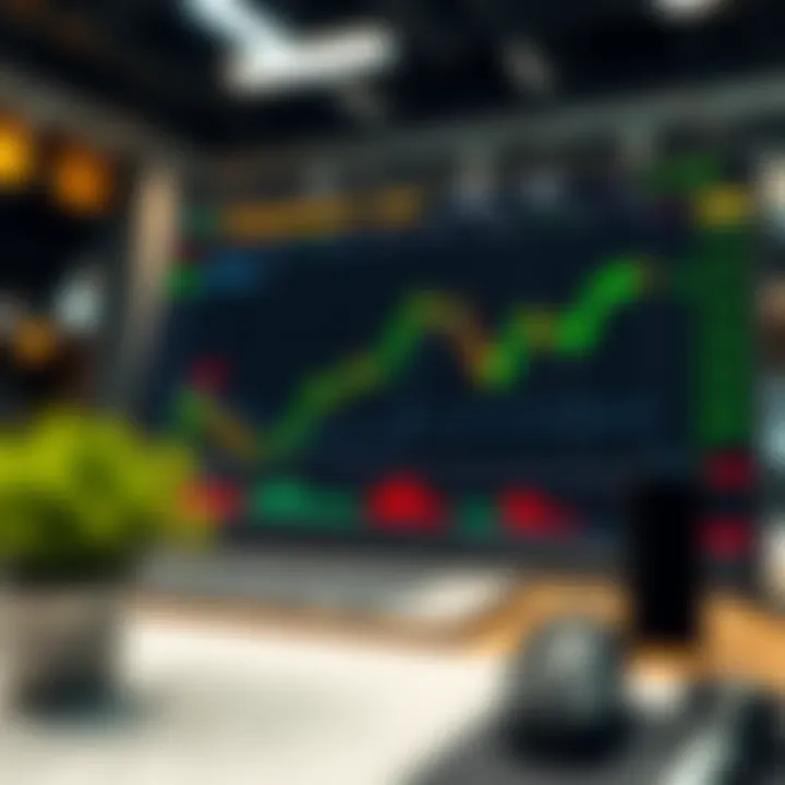 Chart showcasing pricing dynamics in options trading