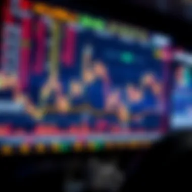 Abstract representation of stock market trends and automation