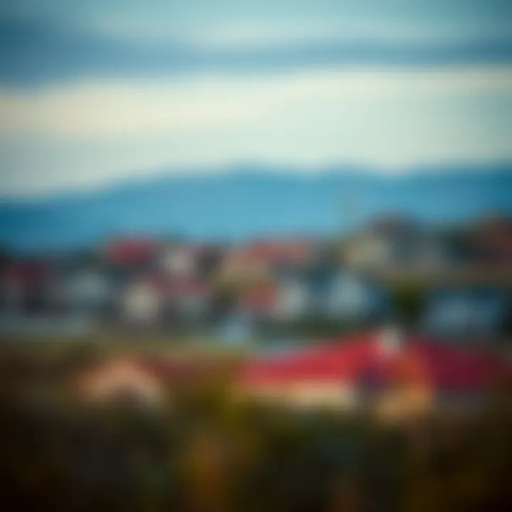 Diverse Real Estate Investments A serene landscape showcasing diverse real estate properties