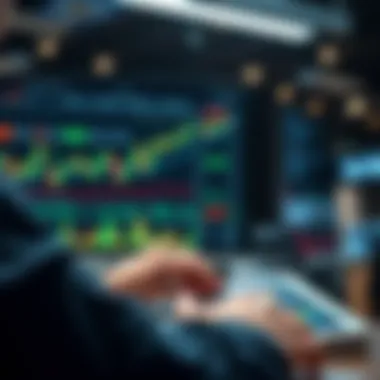 Analyzing market trends with digital tools and charts