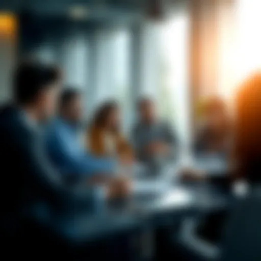 Strategic meeting with diverse professionals discussing business growth
