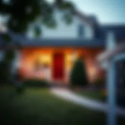 A well-maintained rental property exterior showcasing curb appeal