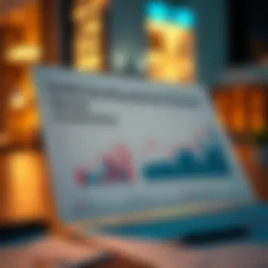 A graph depicting market trends and analysis for rental investments