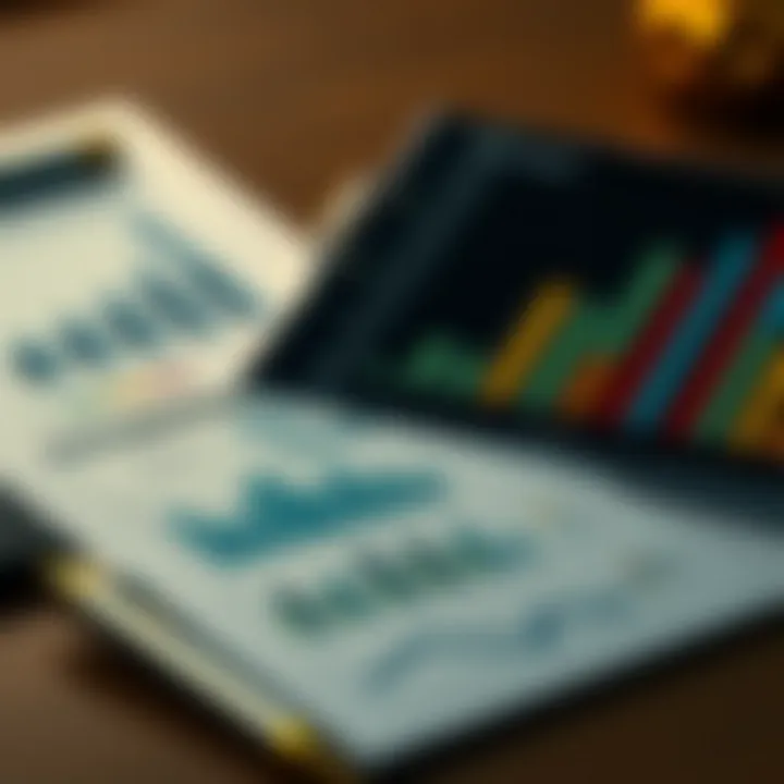 Budget planning with charts and graphs