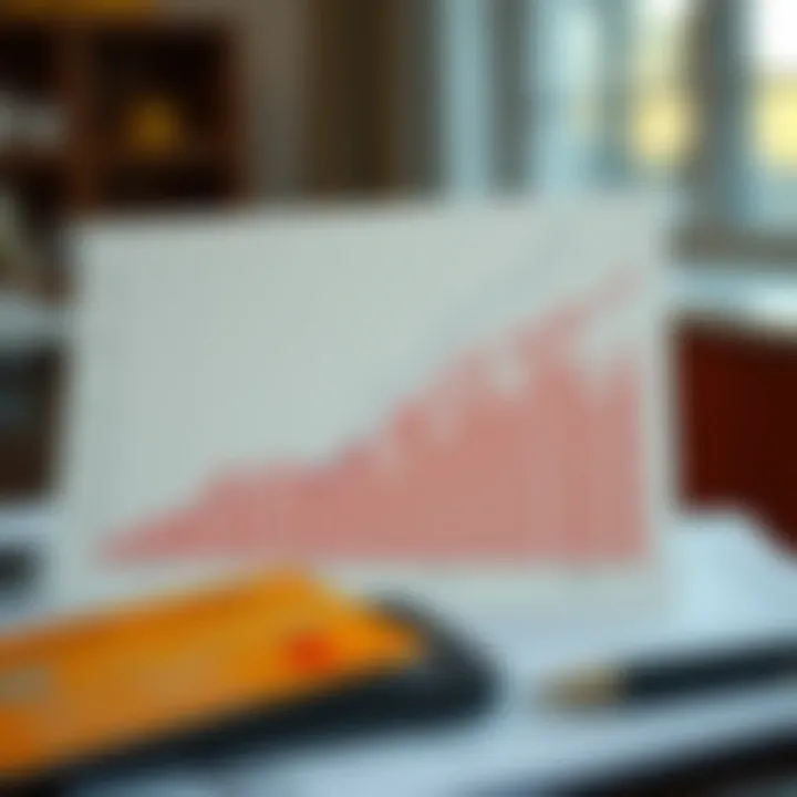 Graph showing credit utilization trends