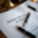 An elegant estate plan document laid out on a desk with a pen