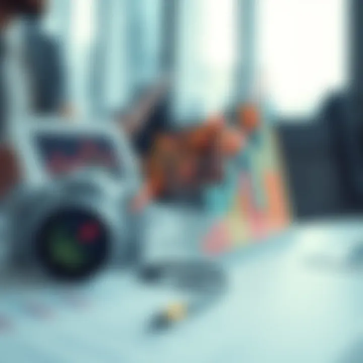 Visual representation of investment growth through graphs