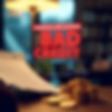 Financial Implications of Bad Credit Infographic illustrating financial implications