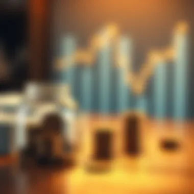 Visual representation of comparing investment strategies including drip accounts