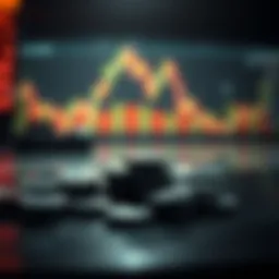 Conceptual illustration of put options in stock trading