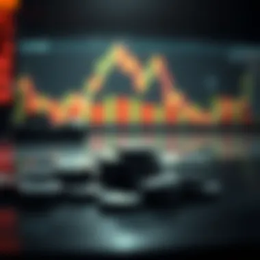 Conceptual illustration of put options in stock trading