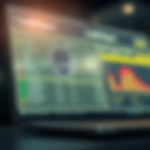 Secure Digital Credit Report Overview A secure digital interface displaying credit report data