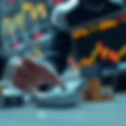 Conceptual illustration of short selling in financial markets
