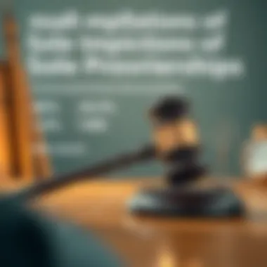 Infographic summarizing legal implications associated with sole proprietorships.