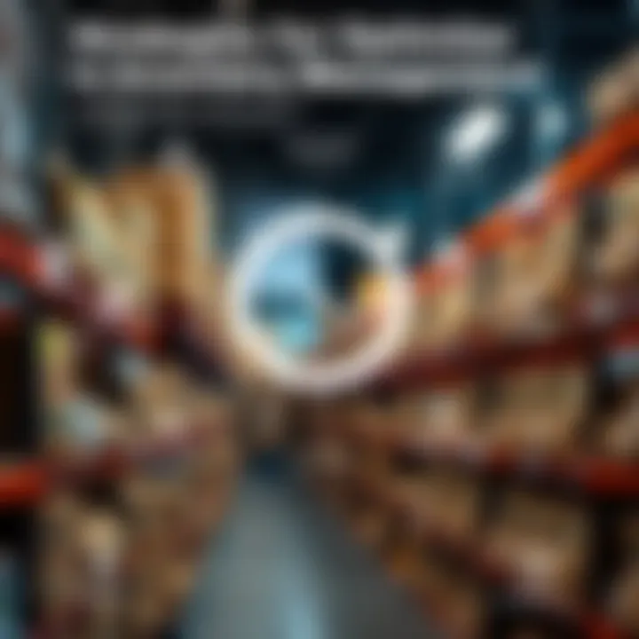 Infographic illustrating strategies to optimize inventory management