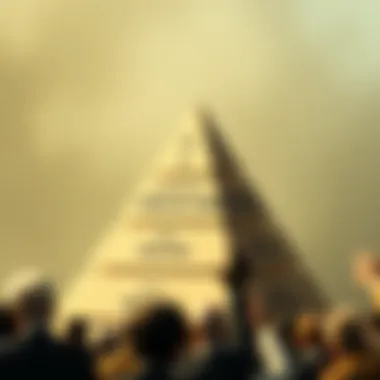 Pyramid illustrating various types of investors