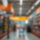 Visual representation of a modern retail point of purchase layout